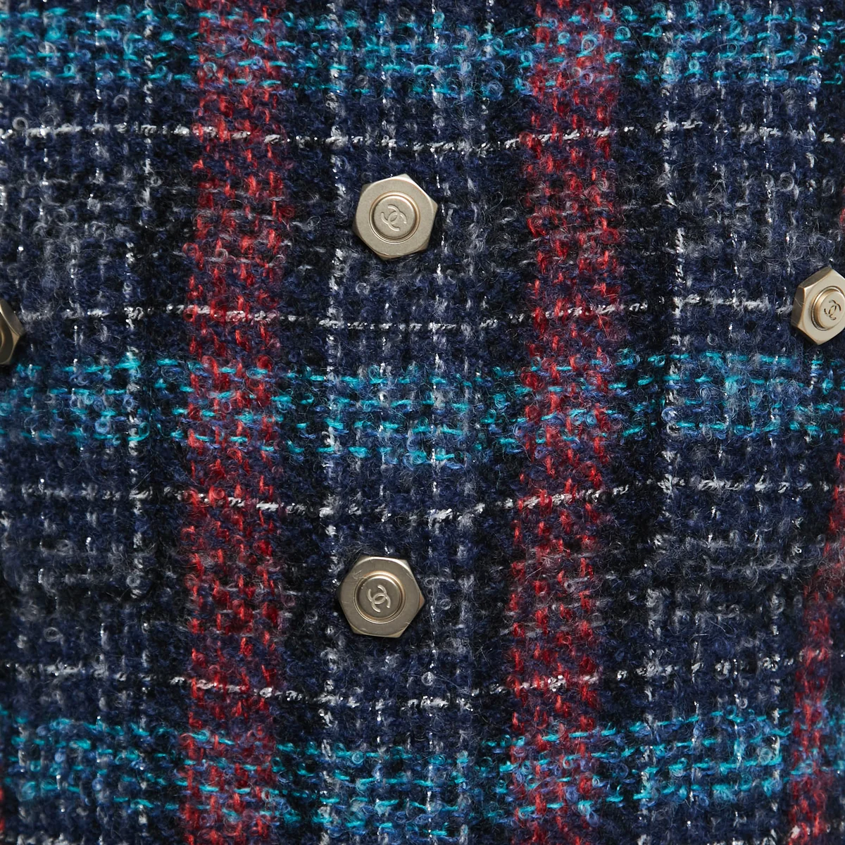 Chanel Chanel Tweed Jacket detail - how to spot a fake chanel tweed jacket