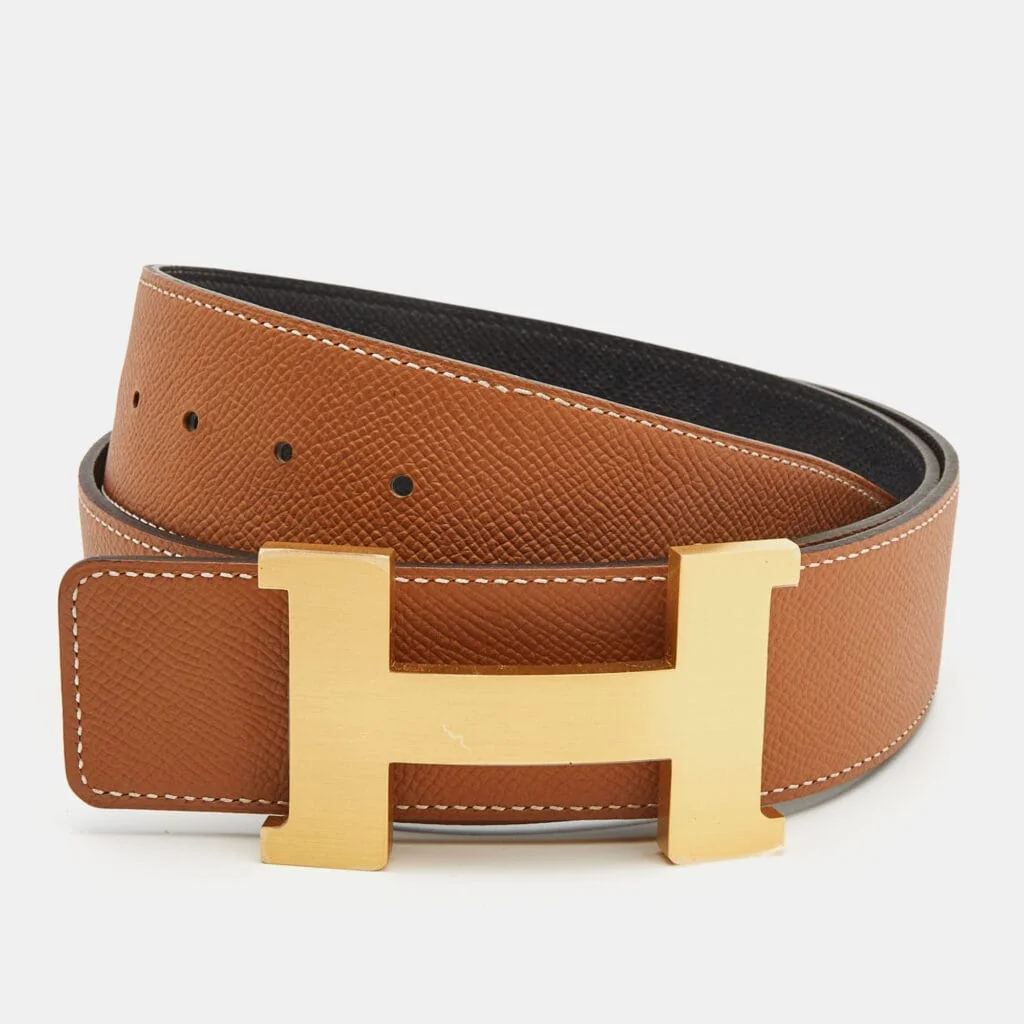 Hermès Hermès H belt front view - fake Hermès belt
