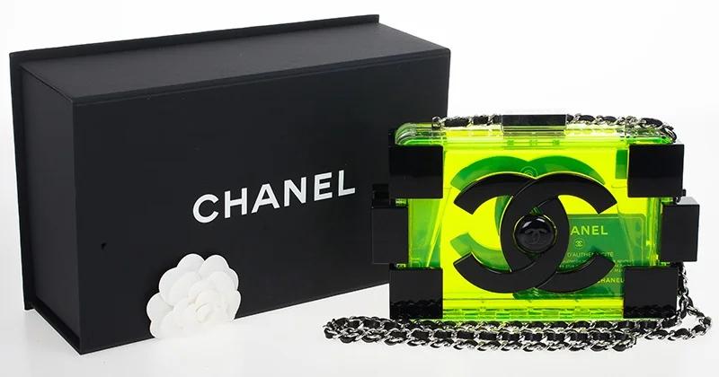 Chanel Lego Clutch front view