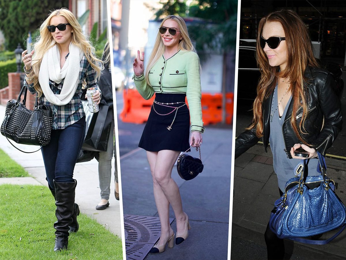 The Many Bags of Lindsay Lohan: A Look Back at Two Decades of Designer Style