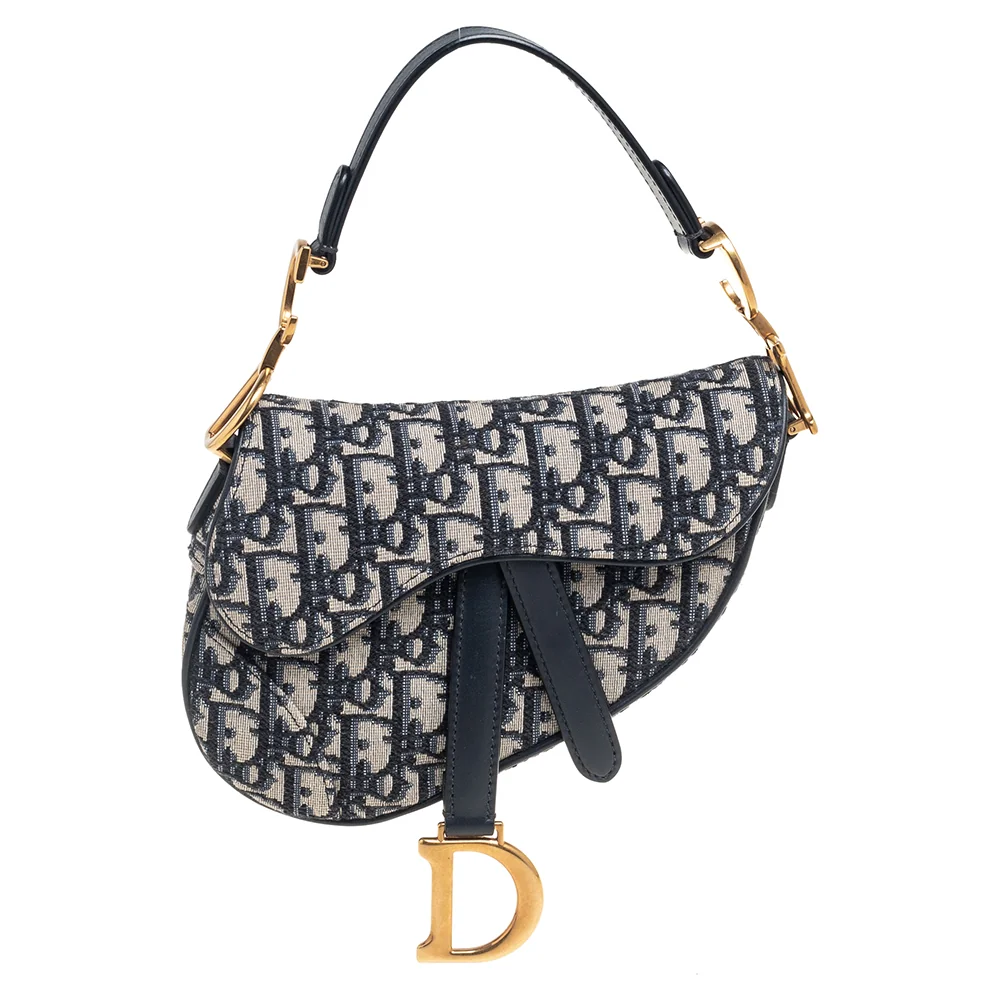 Dior Oblique Jacquard Saddle Bag detail - Dior Oblique Saddle Bag