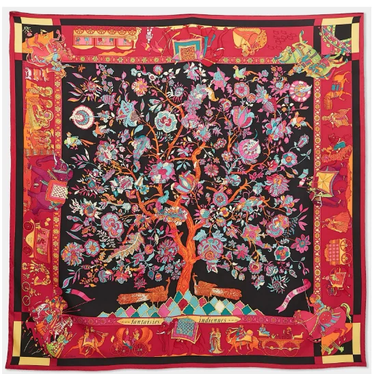 Hermès Hermès silk scarf (carré) front view - Hermès scarves