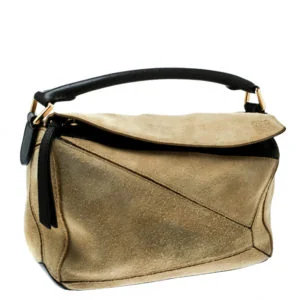 Loewe Puzzle Bag (Beige, Small) side view