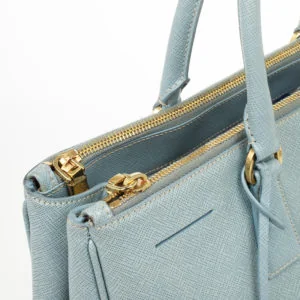 Prada Saffiano Lux Double-Zip Tote detail