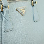 Prada Saffiano Lux Double-Zip Tote front view