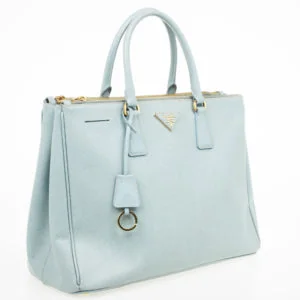 Prada Saffiano Lux Double-Zip Tote side view