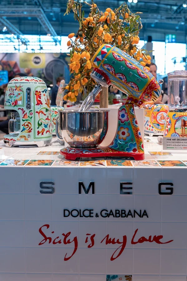 Smeg, Dolce & Gabbana Sicily Is My Love and Divina Cucina appliance collections side view - Smeg Dolce Gabbana collectio