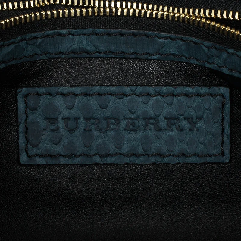Burberry Iris Clutch in Python Leather detail - Burberry python clutch