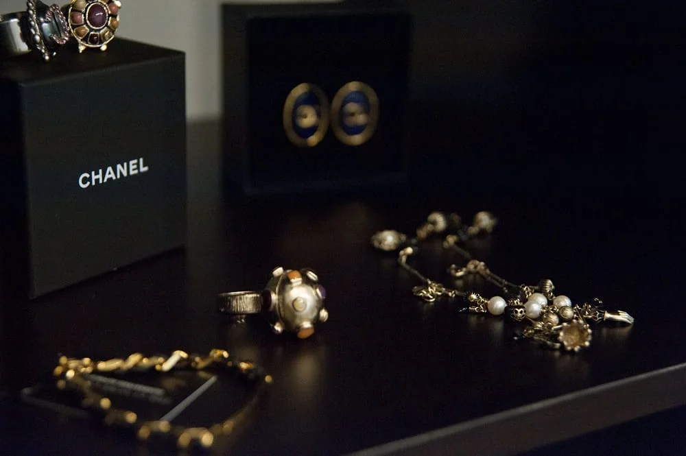 Chanel Costume Jewelry (rings, bracelets, earrings, necklaces) side view - Chanel costume jewelry under $500