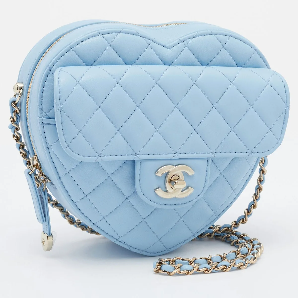 Chanel Chanel Classic Heart Bag front view - Chanel Heart Bag