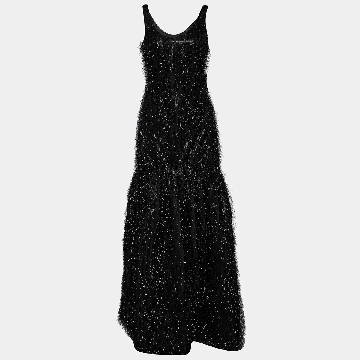 Black Designer Gowns side view - designer black gowns