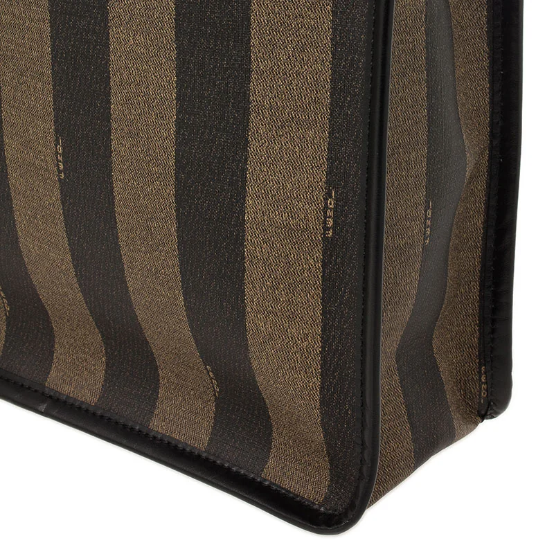 Fendi Fendi Pequin Striped Shopper Tote detail