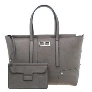 Trussardi Trussardi Crosta Fuji Taupe Shopping Bag detail - suede handbags