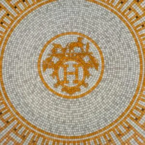 Hermès Mosaique au 24 Home Collection (tableware and bag) side view