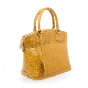 Louis Vuitton Crocodile Lockit PM side view