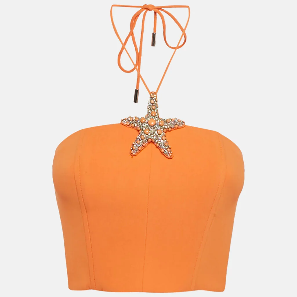 Chrome Hearts Orange designer clothing and accessories detail - Marty Supreme Orange trend