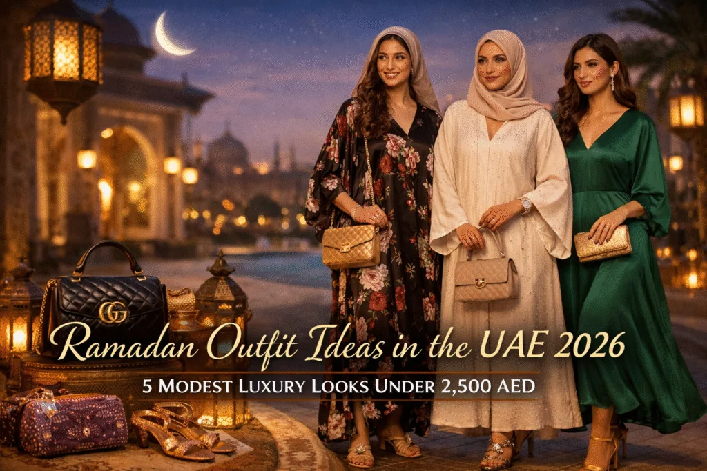 Ramadan outfit ideas UAE detail