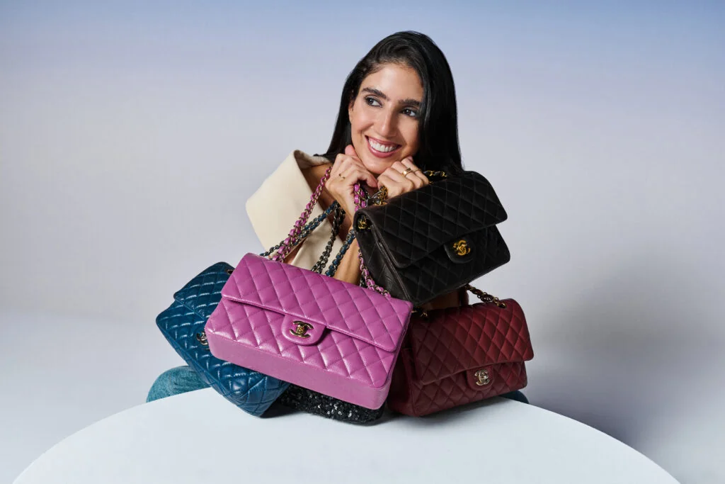 Louis Vuitton, Chanel, Hermès, Gucci, Prada, Dior Pre-owned luxury handbags front view - Mother’s Day luxury handbag gif