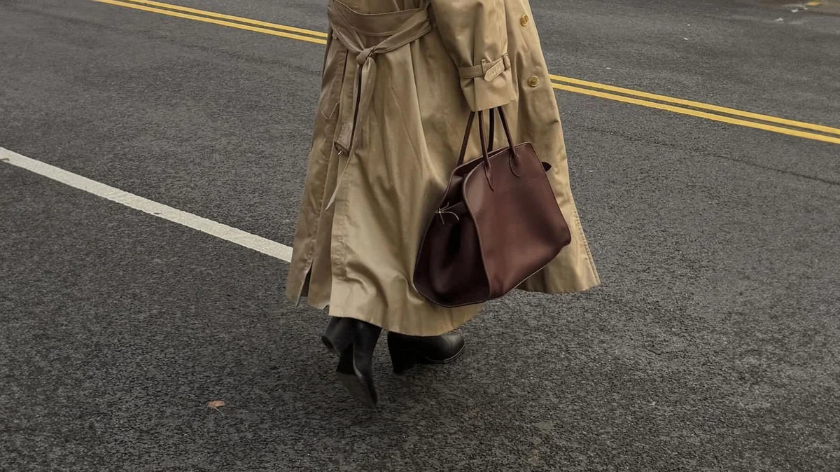 The Row Margaux Tote side view