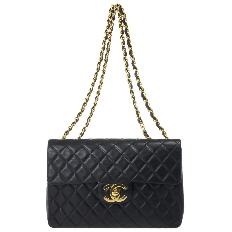 Chanel Vintage Chanel Jumbo XL Flap Bag (Lambskin) detail - vintage Chanel Jumbo flap bag