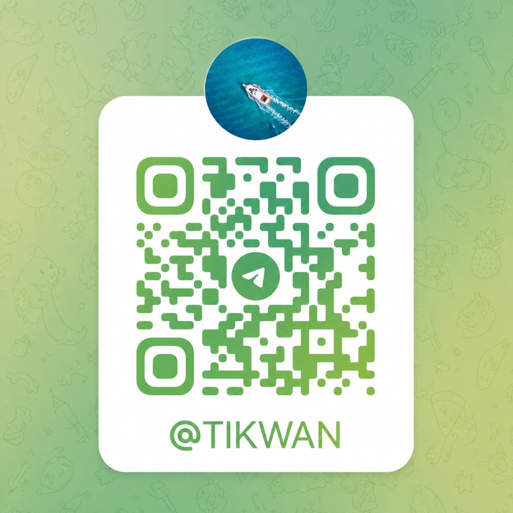 Telegram QR code @TIKWAN
