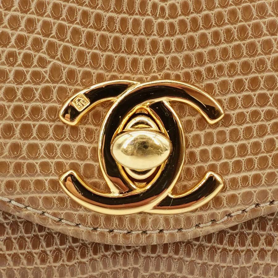 Chanel Vintage CC Lock Gold Stamp