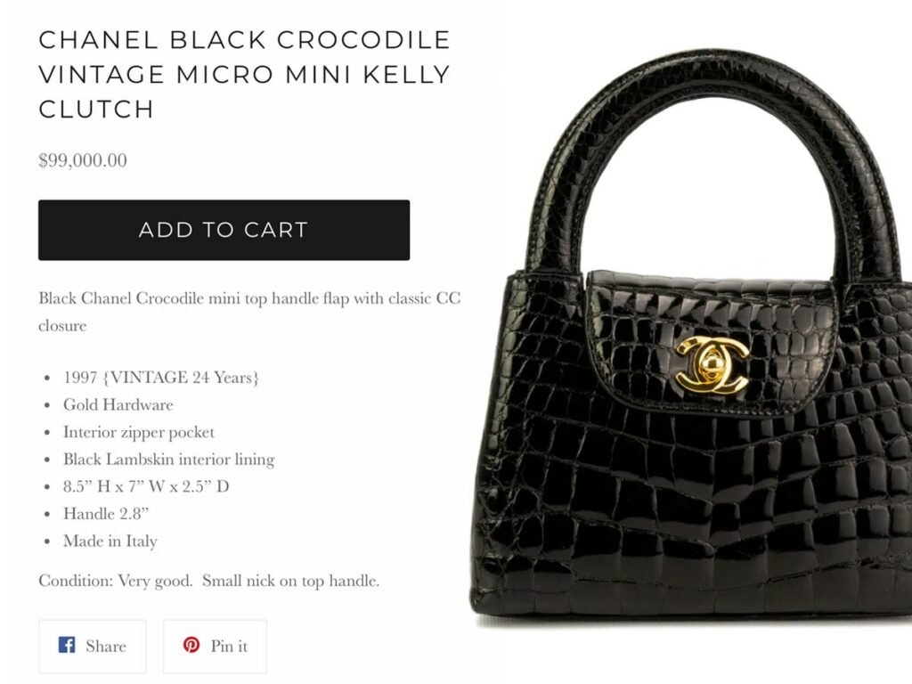 CHANEL Vintage Kelly Bag detail