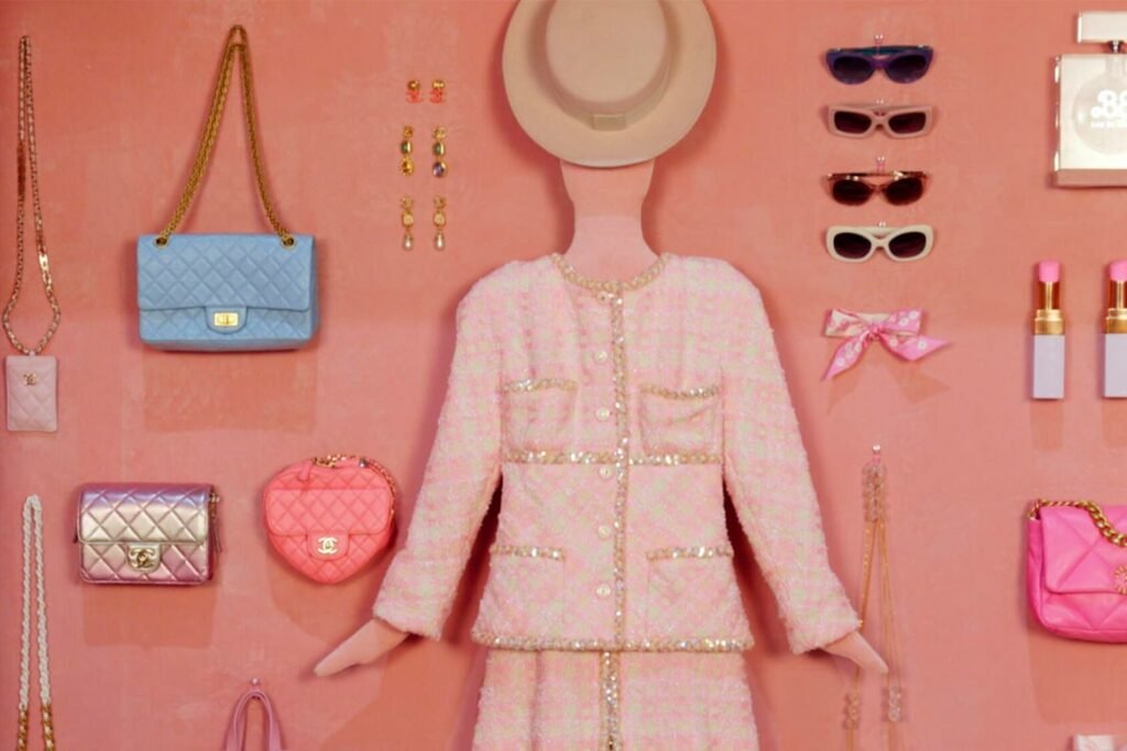 Barbie Chanel pink skirt suit