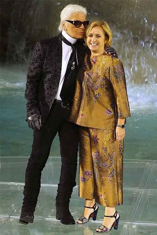  Karl Lagerfeld and Silvia Venturini Fendi