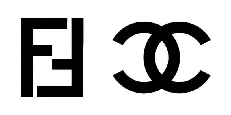 Fendi and Chanel logos