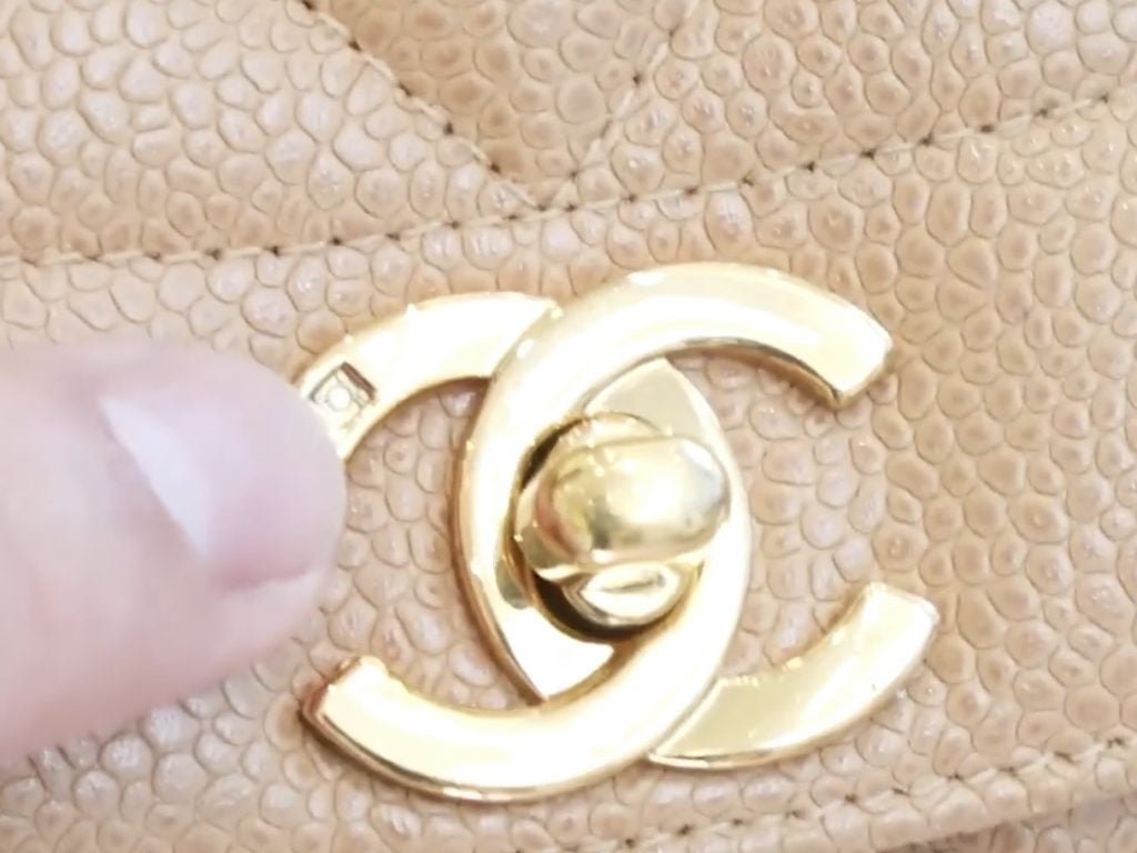 Chanel hardware engraving detail