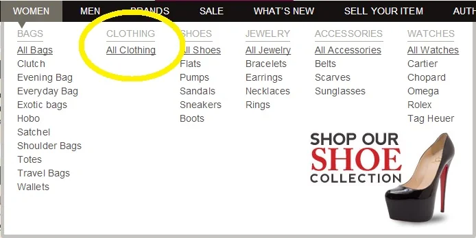 The Luxury Closet Designer Clothing (pre-owned & new) front view - pre-owned designer clothing